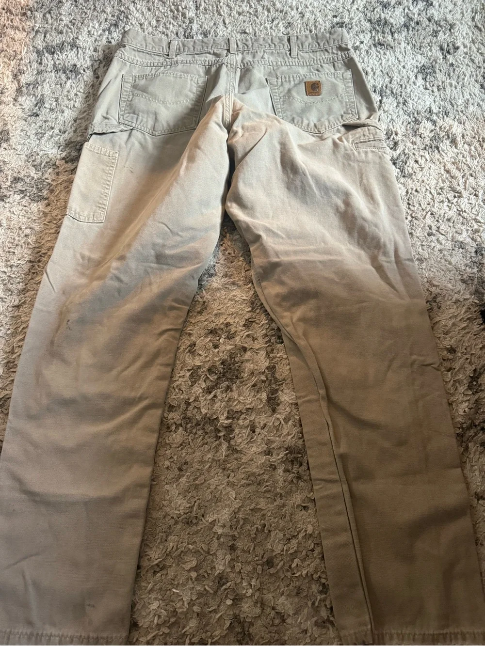 2 pairs of vintage Carhartt Men's Tan Work pants